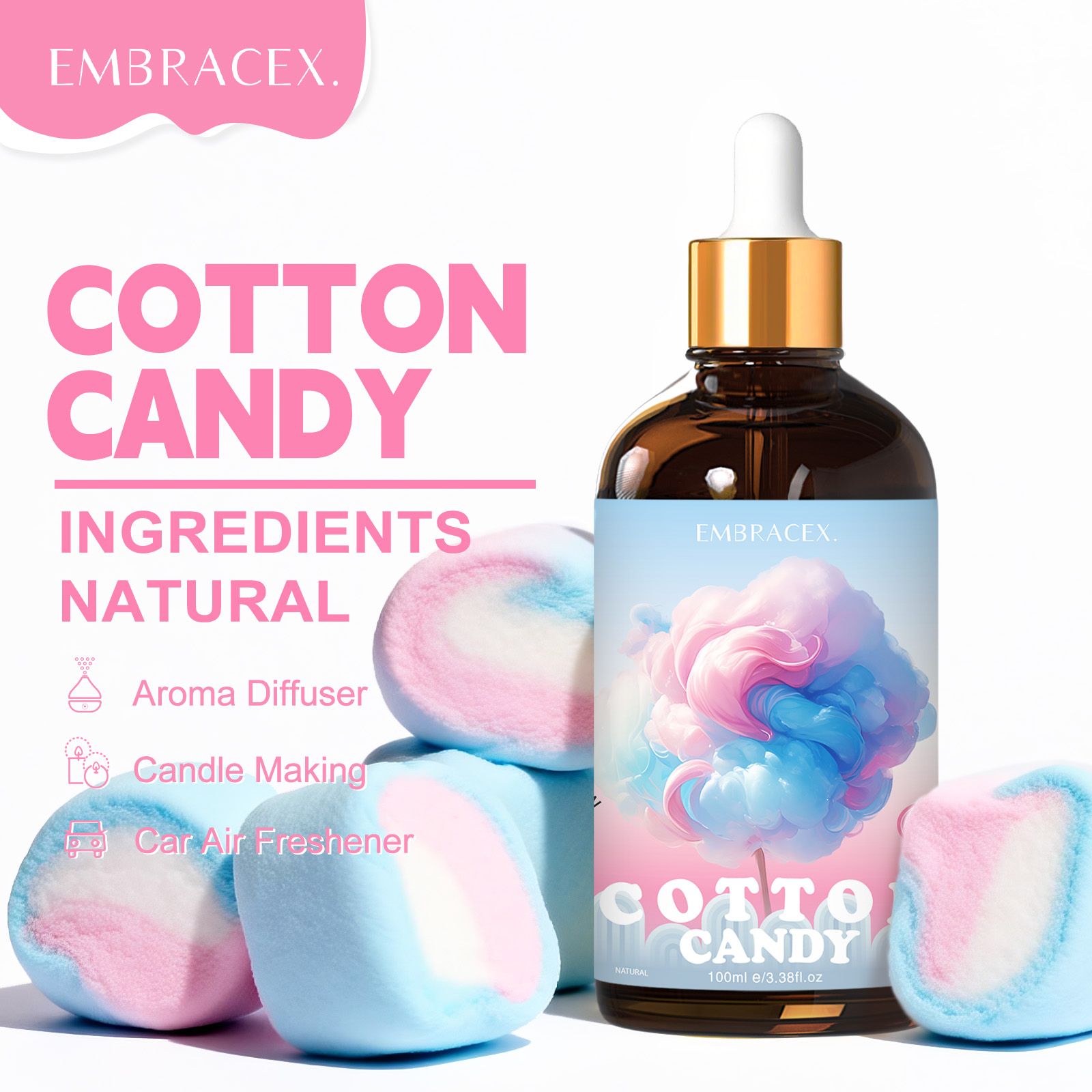 Home Fragrance Gift - 100ml Olejki Zapachowe o Zapachu Cukierkowej