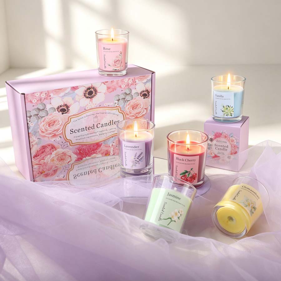 Home Fragrance Gift - Zestaw prezentowy z aromaterapeutycznymi świecami zapachowymi